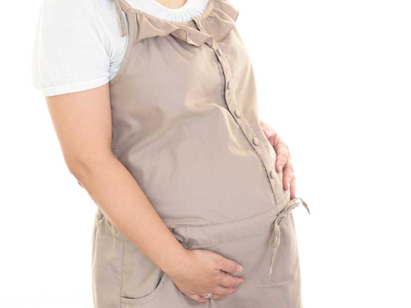 臨月の妊婦さん