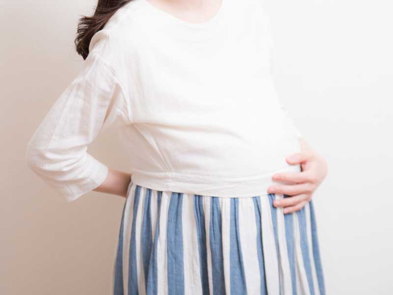 座骨神経痛の妊婦さん