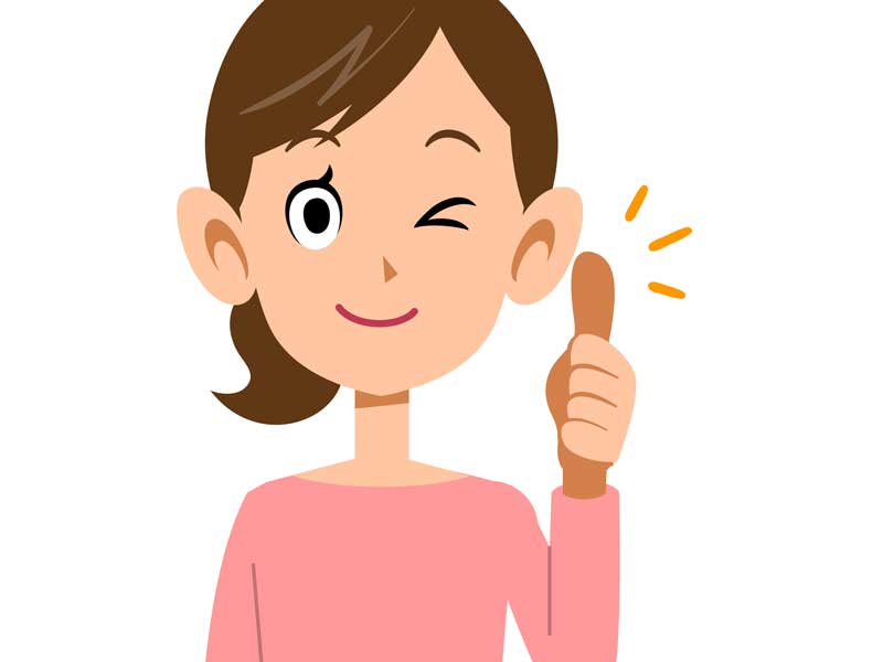 子供を褒めるお母さんのイラスト