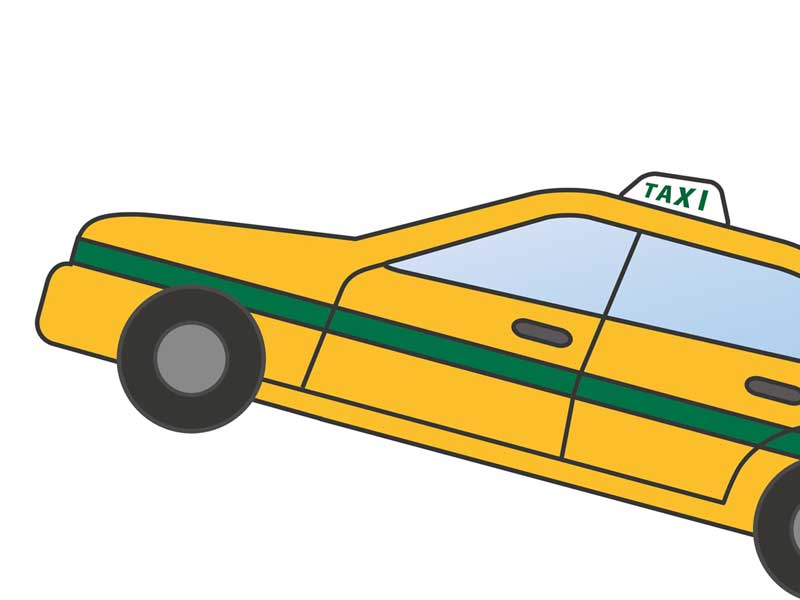 タクシーのイラスト