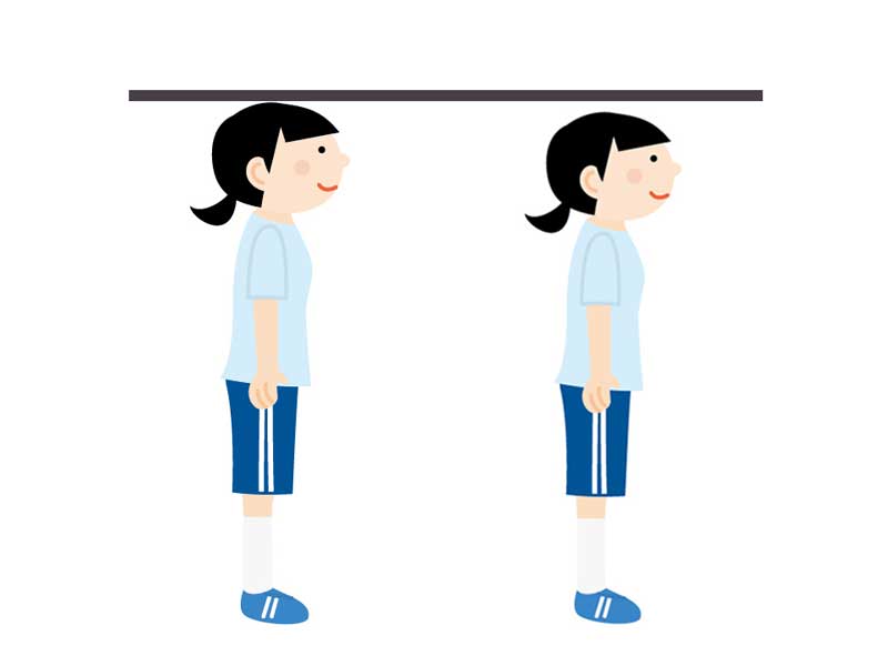 身長が縮んでいた子供のイラスト