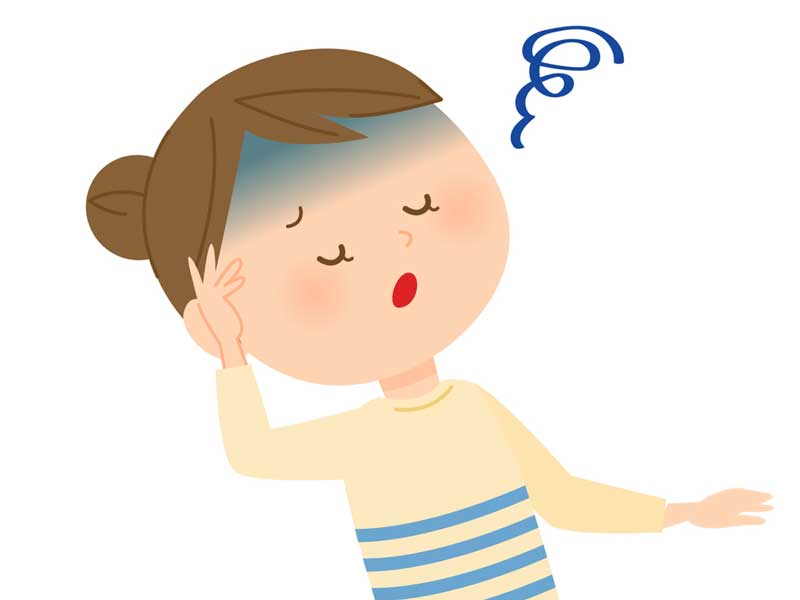 めまいの妊婦さんのイラスト