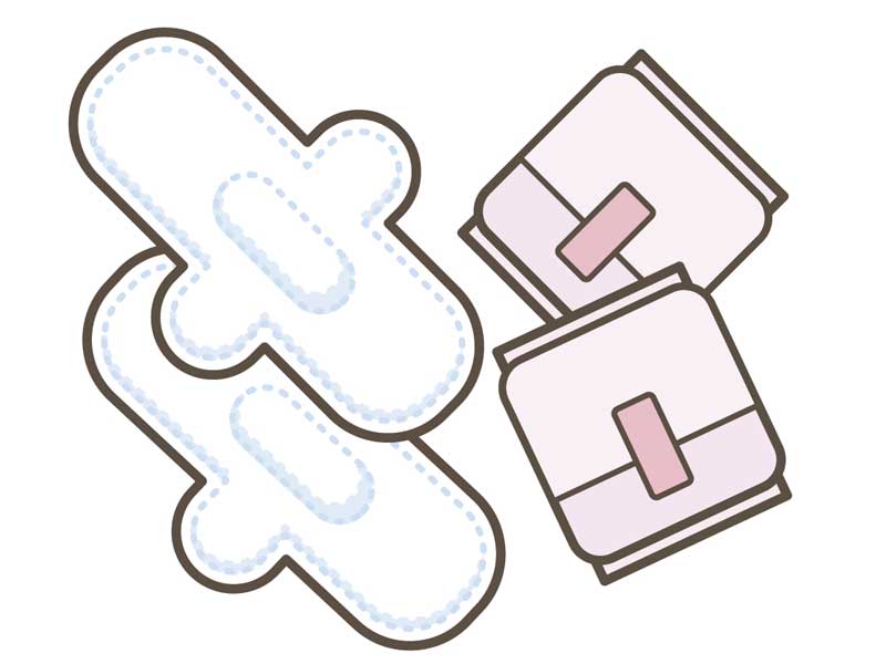 生理用品のイラスト
