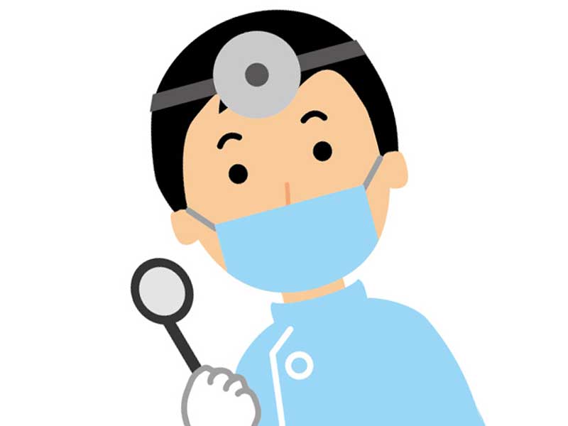 耳鼻科の医師のイラスト