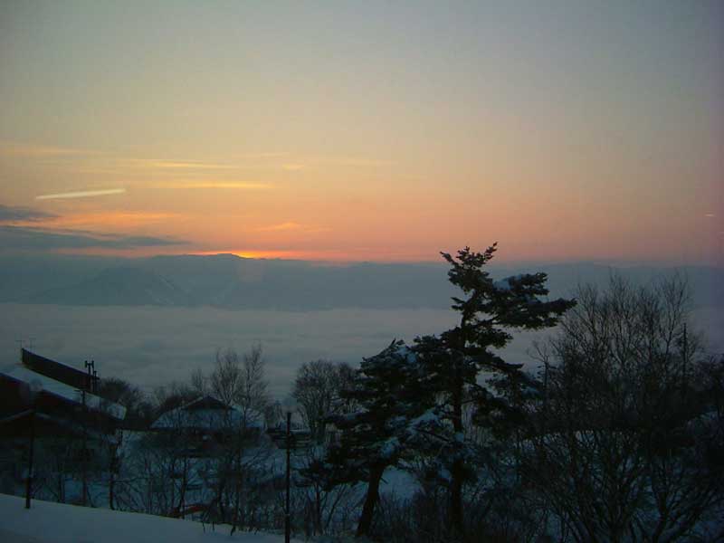 冬の夕日