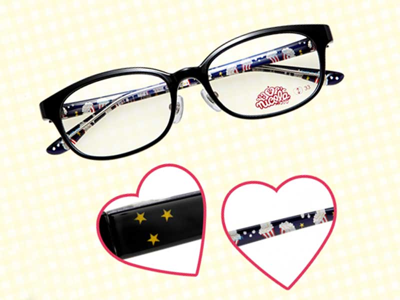 ニコラコラボスクールメガネレンズ付眼鏡一式