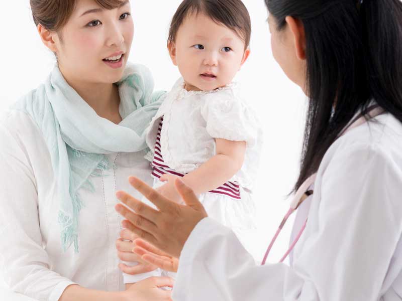 小児科で受診をしている子供