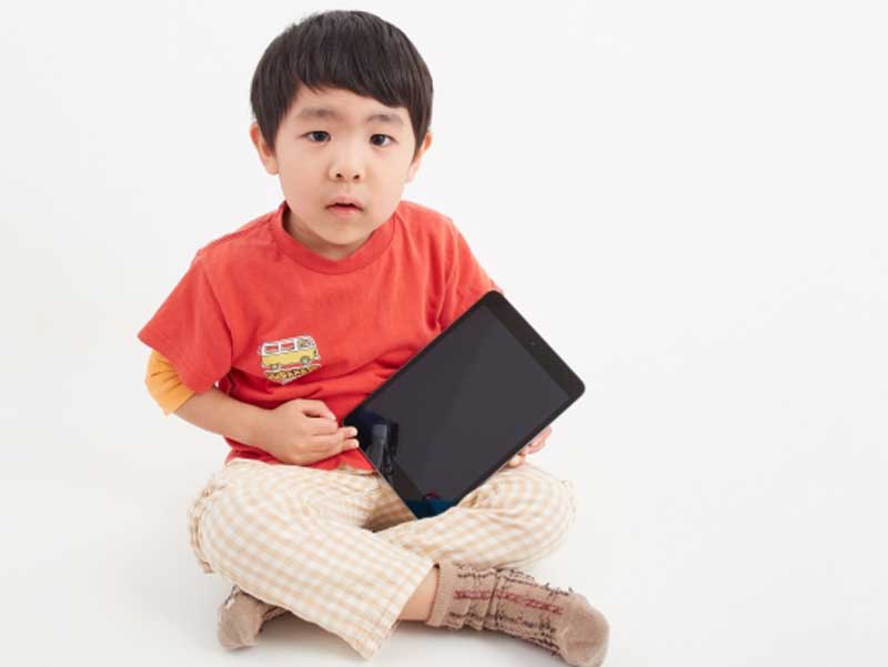 口呼吸の男の子