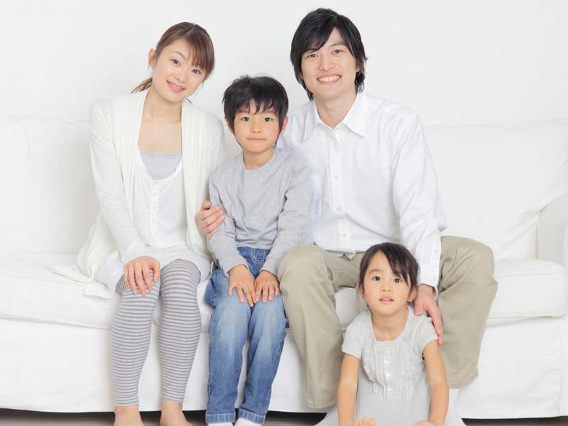 笑顔の家族