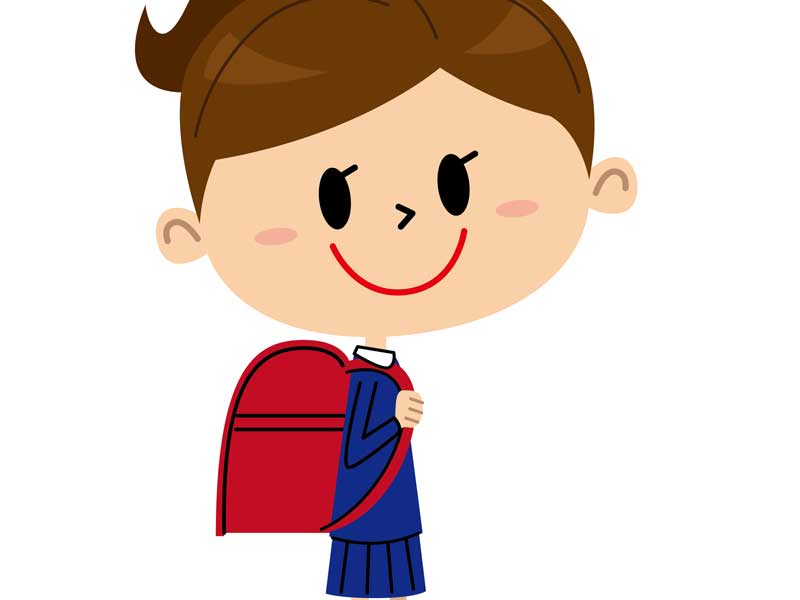小学校の新入生のイラスト
