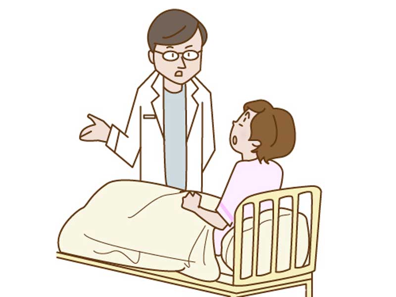 患者さんと医師のイラスト