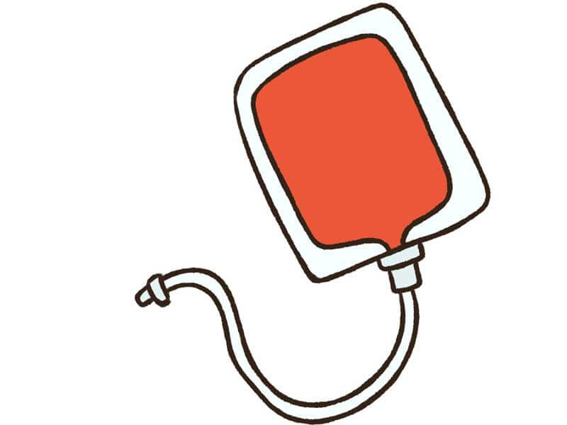 輸血用血液のイラスト