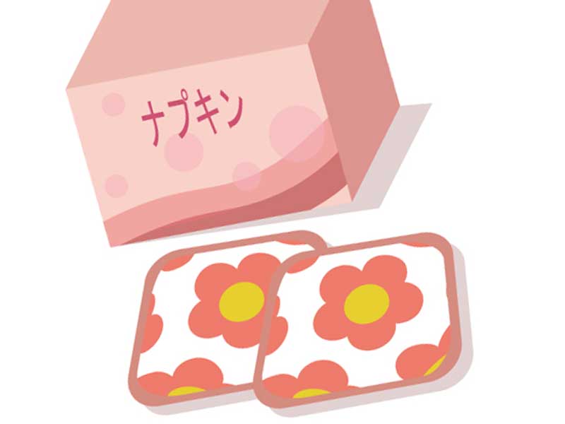 生理用ナプキンのイラスト