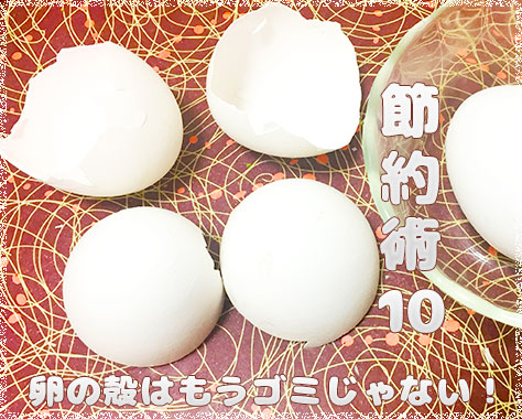 卵の殻の再利用による節約術10～ゴミでムダをカット