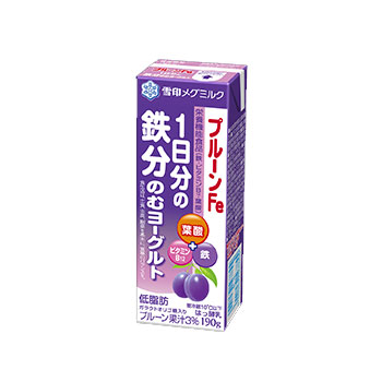 プルーンFe 一日分の鉄分 飲むヨーグルト イメージ プルーンFe 一日分の鉄分 飲むヨーグルト イメージ