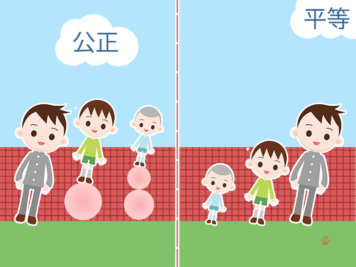 平等と公正イラスト