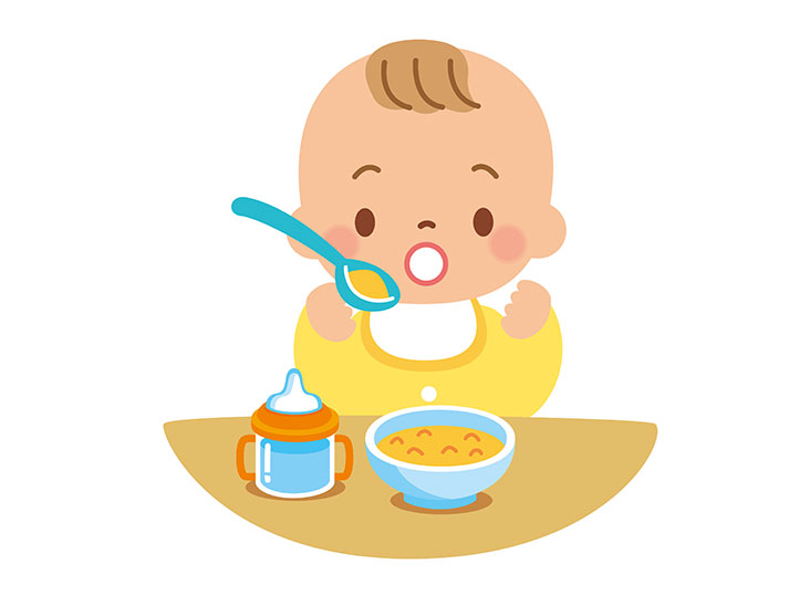 離乳食初期イラスト