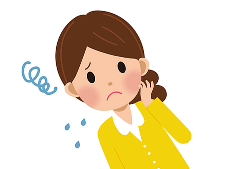 心配しているお母さんイラスト