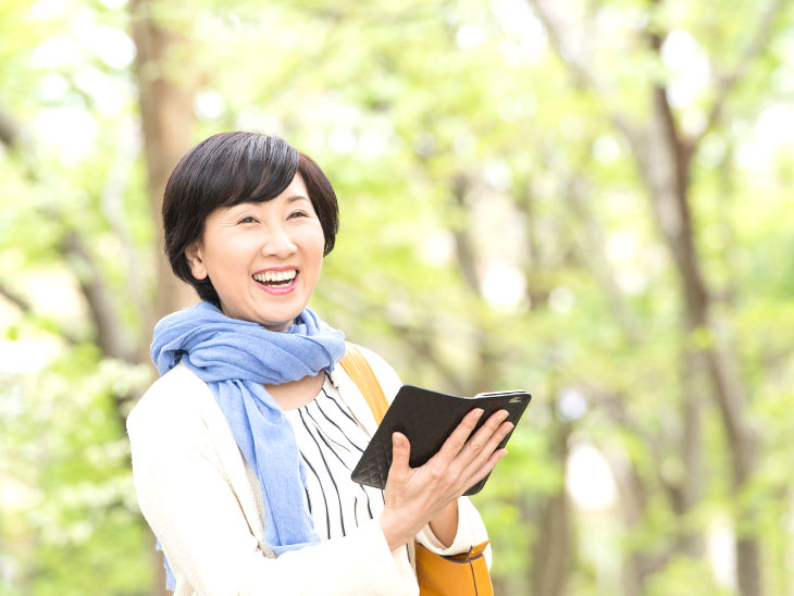 元気な50代の女性