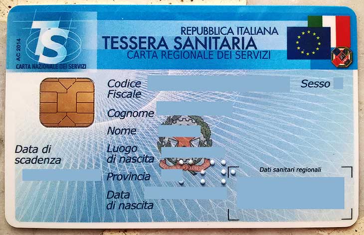イタリアの保険証