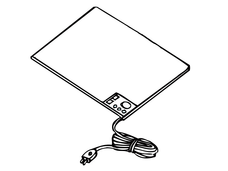 ホットカーペットのイラスト