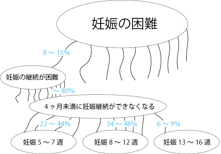妊娠の困難の図