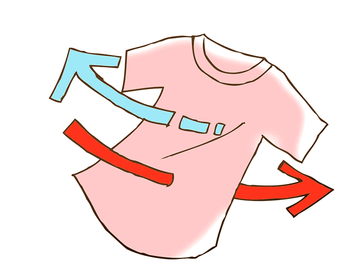 通気性の良い服