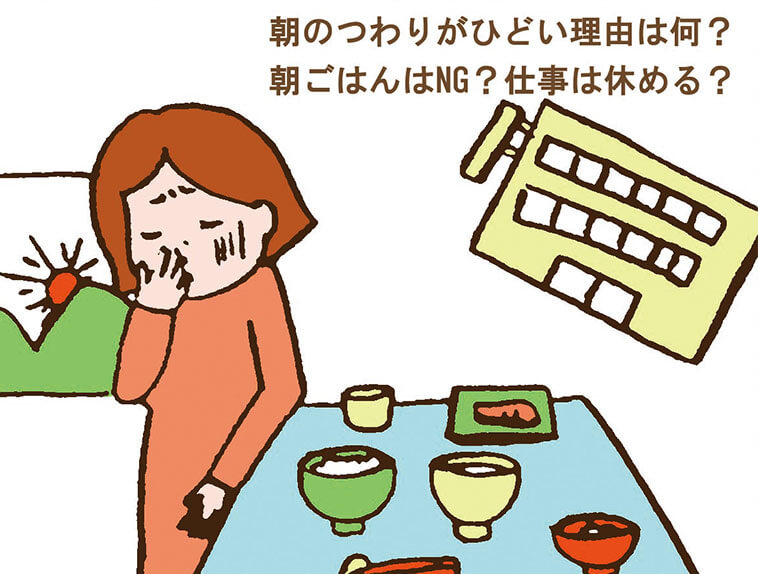 朝のつわりの問題点の図解