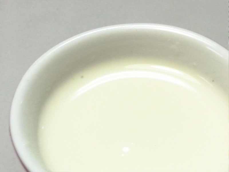 離乳食中期レシピ「卵白のミルク粥」の完成品