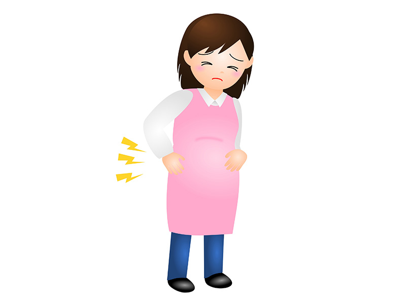 妊娠中に腰に痛みを感じる妊婦さん
