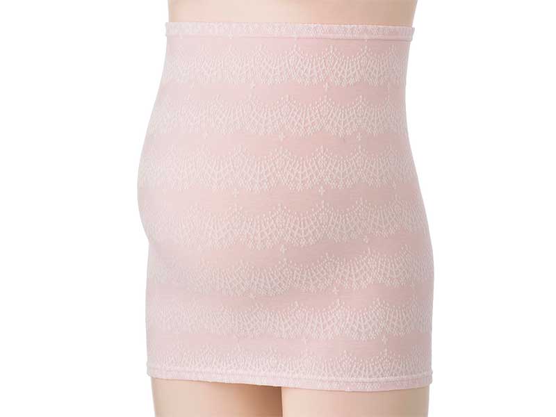 ママのための腹巻ピンクレース柄
