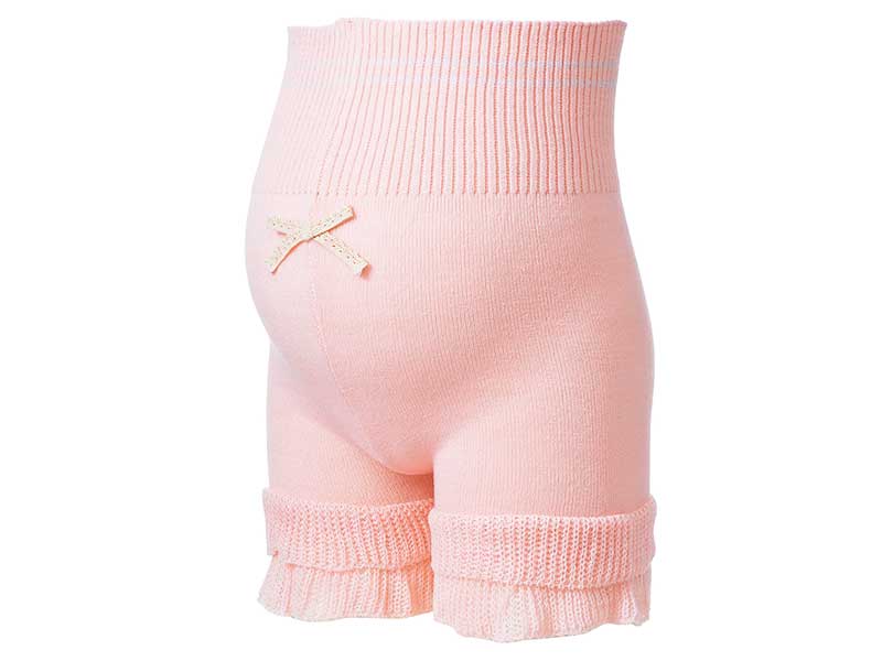 ピーチ腹巻付き毛糸パンツ