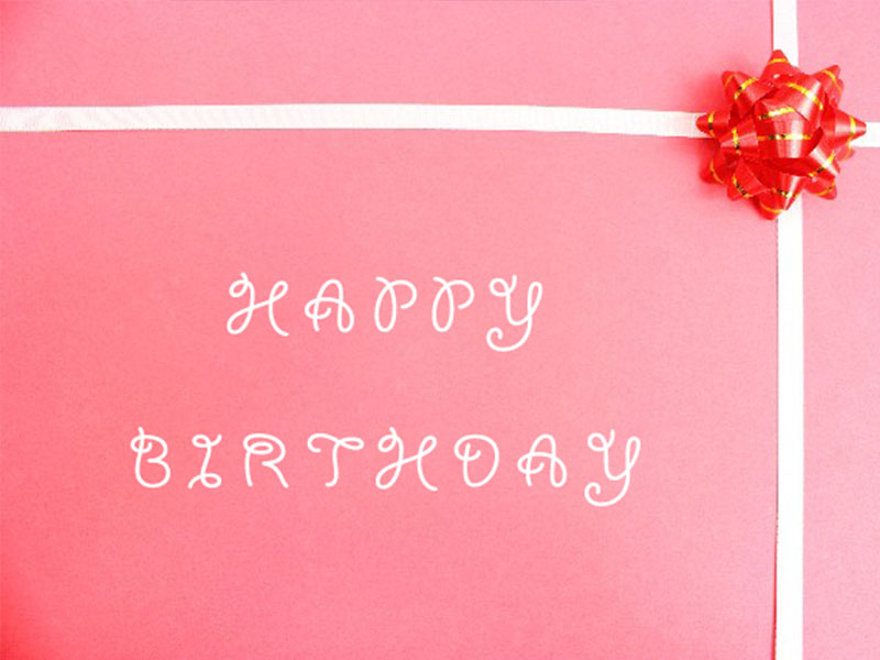 HAPPY BIRTHDAYのプレゼント