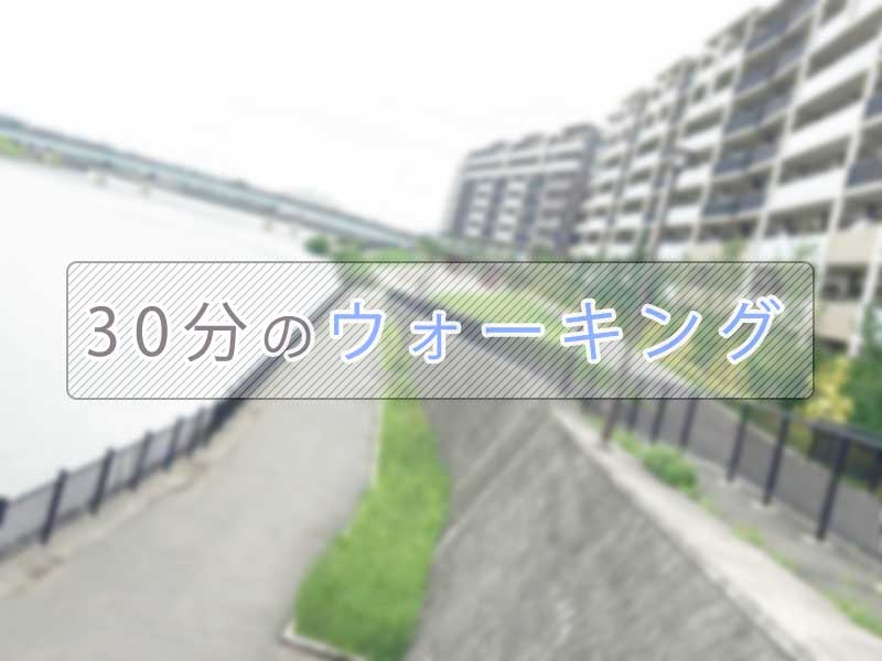 30分のウォーキング